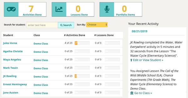 Speak Agent Teacher Dashboard