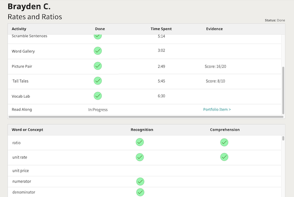lesson-report-screenshot