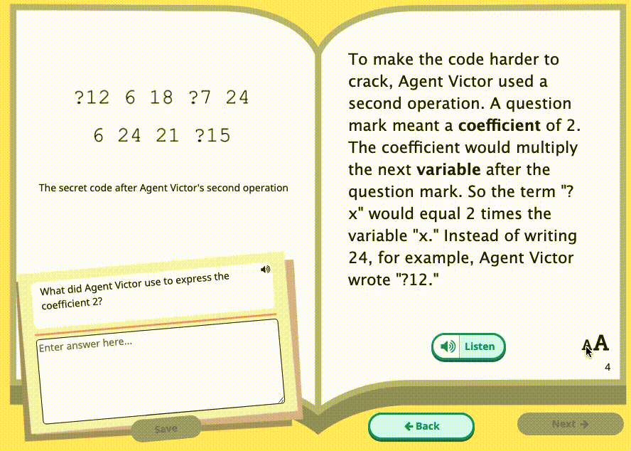 Reading Text Size