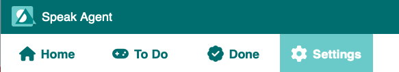 Screenshot of the navigation bar of secondary students