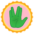 Spock logic badge