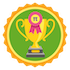Prized puzzler badge