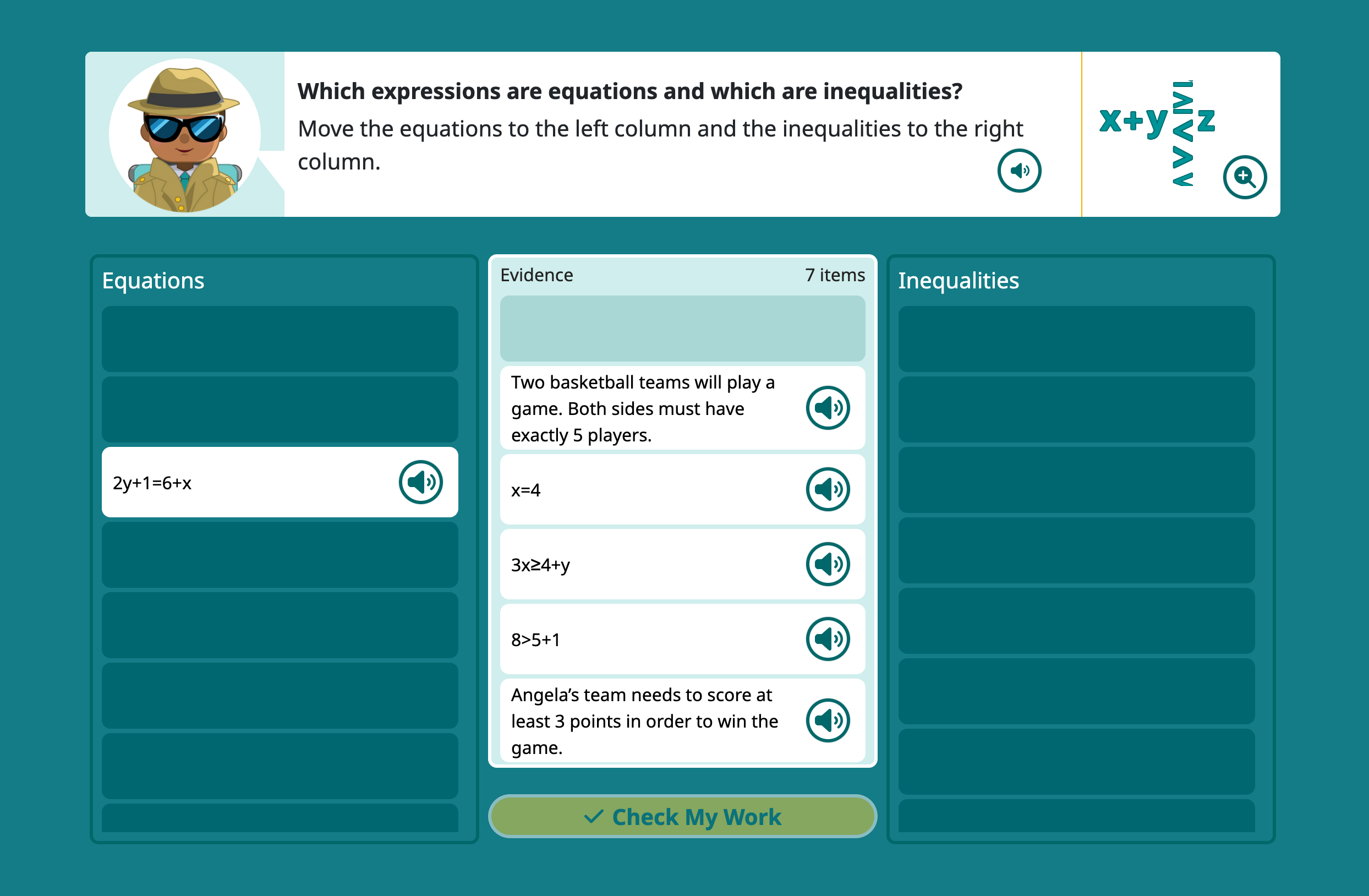 Middle School Math Dashboard Middle School Math | Speak Agent