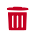 Trash can icon