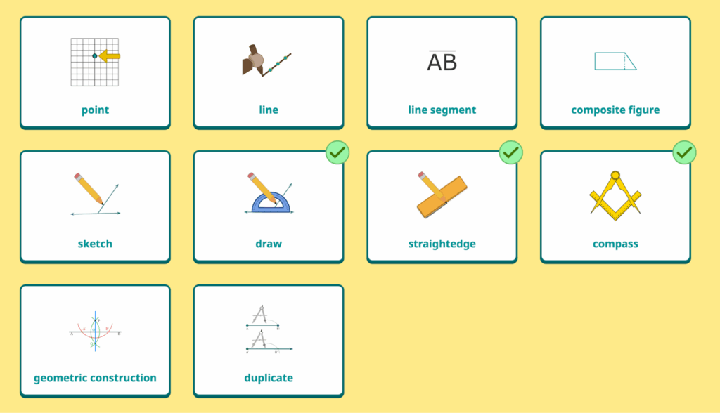 A screenshot of the Word Gallery activity in Speak Agent