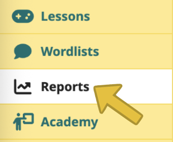 The Reports menu item