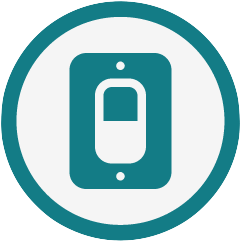 icon for dimming the screen around reading text